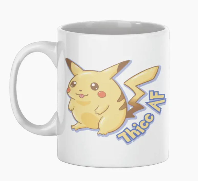 "Thicc AF" Chonky Pikachu Mug